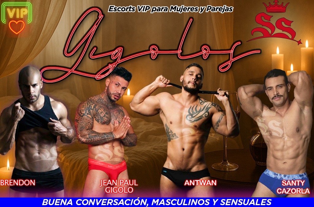 Escorts Gigolos Hombres Masculinos Chacales Strippers para Mujeres para parejas